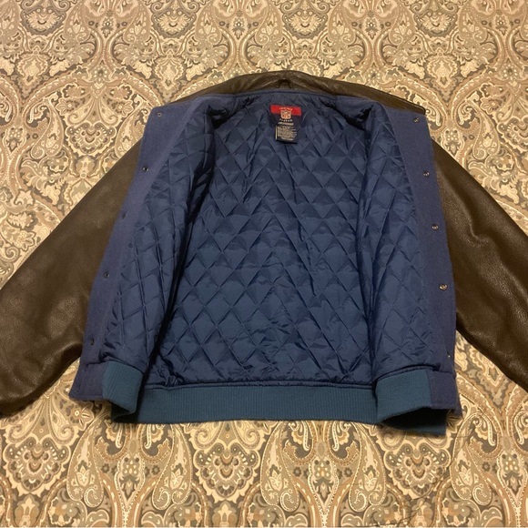 Vintage NFL Reebok Gridiron Classic NY Giants Football Varsity Jacket Mens Sz L - Picture 5 of 12